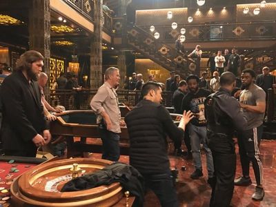 On the set of BLACK PANTHER rehearsing the Casino fight scene w/ Chadwick Boseman, Director Ryan Coogler, and Stunt Coor