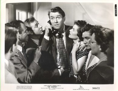 James Stewart, Dulce Day, Ann Doran, Robert Dudley, Estelle Etterre, and Barbara Hale in The Jackpot (1950)