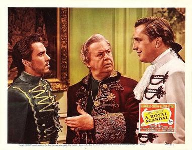 Vincent Price, Charles Coburn, and William Eythe in A Royal Scandal (1945)