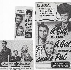 Ted Donaldson, Ross Hunter, and Lynn Merrick in A Guy, a Gal and a Pal (1945)