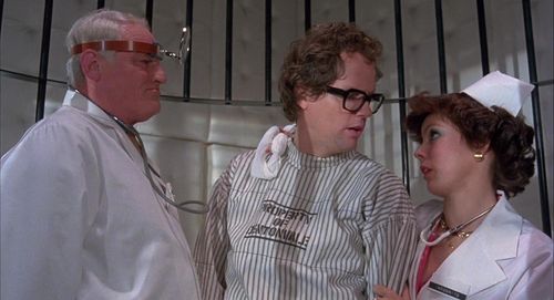 Cliff De Young, Charles Gray, and Ruby Wax in Shock Treatment (1981)