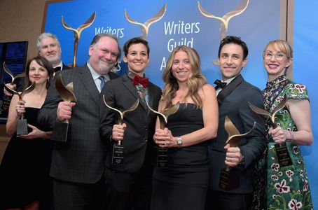 Writer-producer Bruce Miller and the writers of 'The Handmaid's Tale.