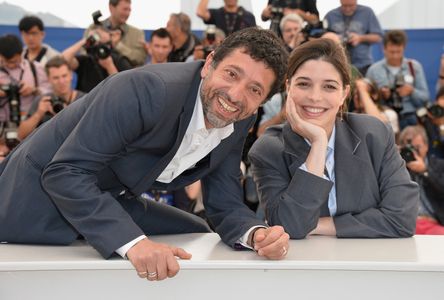 Kamel Abdelli and Héloïse Godet at an event for Goodbye to Language (2014)
