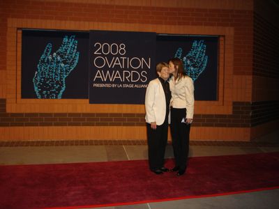 Kathleen Mary Carthy with her mother Maureen Caruso. Kathleen received a 2008 Ovation Award Nomination for Best Featured
