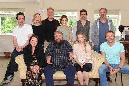 with Brian Blessed and the cast of The Hollow
