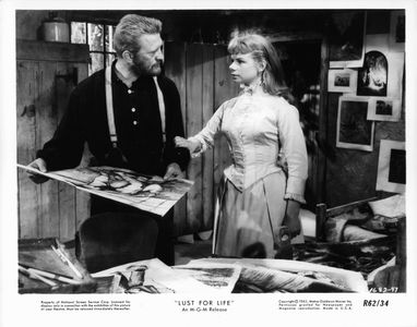 Kirk Douglas and Jill Bennett in Lust for Life (1956)
