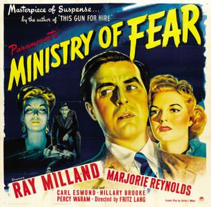 Ray Milland, Hillary Brooke, Carl Esmond, and Marjorie Reynolds in Ministry of Fear (1944)