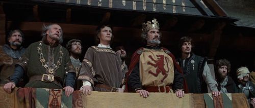 Stephan Chase, Andrew Laurence, Bruce Purchase, Nicholas Selby, Paul Shelley, and Frank Wylie in Macbeth (1971)
