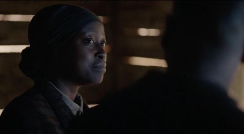 Christine Horn as HARRIET TUBMAN in TIMELESS.