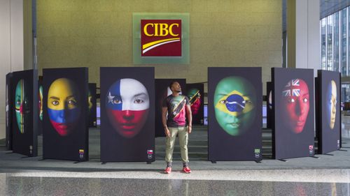 Public Art Activation Design: YOUNG WORLD FACES of Pan Am