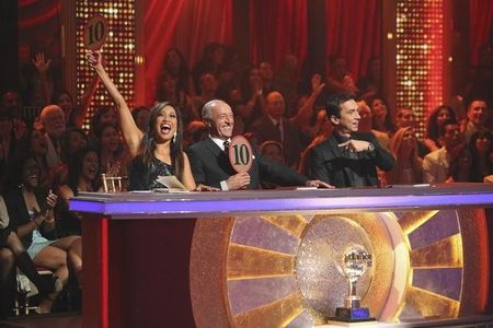 Carrie Ann Inaba, Bruno Tonioli, and Len Goodman in Dancing with the Stars (2005)