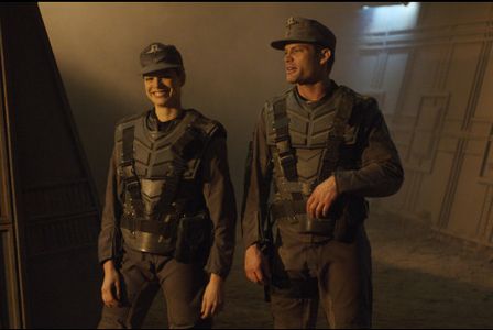 Casper Van Dien and Cécile Breccia in Starship Troopers 3: Marauder (2008)