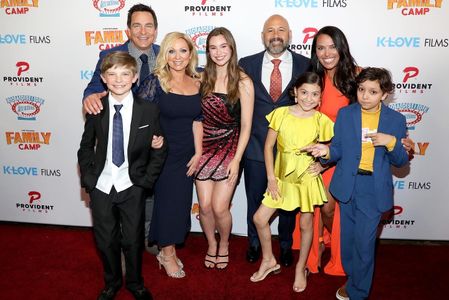 The cast of Family Camp at the world premiere of Family Camp.