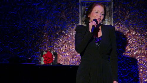 Pamela Clay portraying Edith Piaf in her one-woman show 
