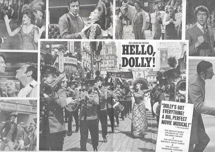 Walter Matthau, Barbra Streisand, Louis Armstrong, Michael Crawford, Marianne McAndrew, and Tommy Tune in Hello, Dolly! 