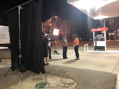 Behind the scenes of a new tv show