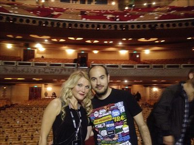 Lucile Jaillant with Kyan Khojandi in Bref. at The Grand Rex