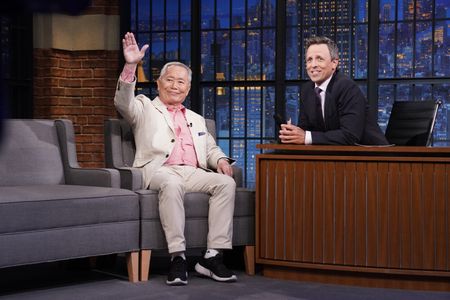George Takei and Seth Meyers at an event for Late Night with Seth Meyers (2014)