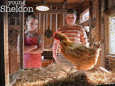 Wyatt McClure and Raegan Revord in Young Sheldon: A Live Chicken, a Fried Chicken and Holy Matrimony (2020)