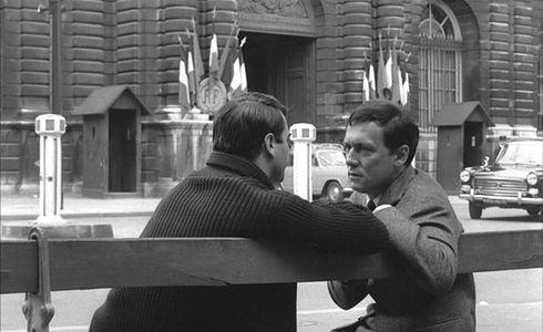 Bernard Noël and Maurice Ronet in The Fire Within (1963)