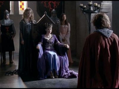 Emilia Fox, Angel Coulby, Rupert Young, and Katie McGrath in Merlin (2008)