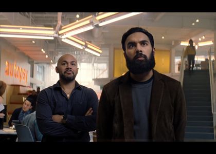 Himesh Patel and Omar Moustafa Ghonim in Don't Look Up (2021)
