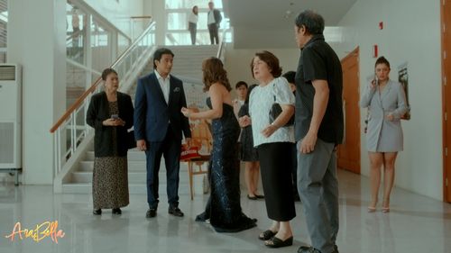 Ronnie Lazaro, Madeleine Nicolas, Camille Prats, Thia Thomalla, Nova Villa, and Alfred Vargas in AraBella (2023)