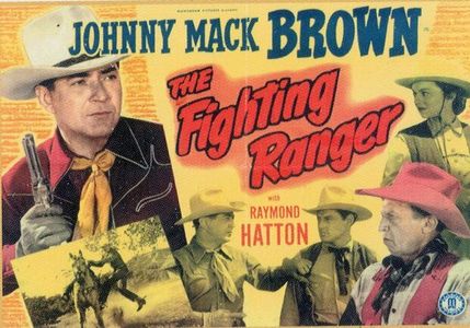Johnny Mack Brown, Raymond Hatton, Christine Larson, and Marshall Reed in The Fighting Ranger (1948)