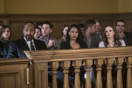 Jesse L. Martin, Danielle Panabaker, and Candice Patton in The Flash (2014)