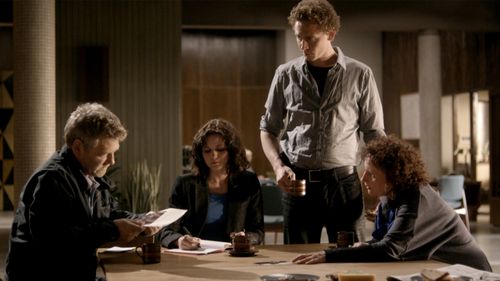 Kenneth Branagh, Sadie Shimmin, Sarah Smart, and Tom Hiddleston in Wallander (2008)