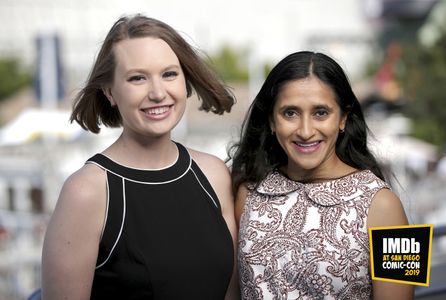 Lily Stuart Streiff and Aparna Nancherla at an event for IMDb at San Diego Comic-Con (2016)
