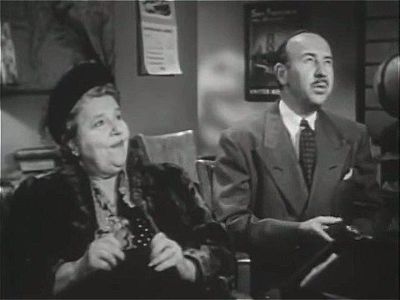 Charles Arnt and Marjorie Bennett in The Man Who Cheated Himself (1950)