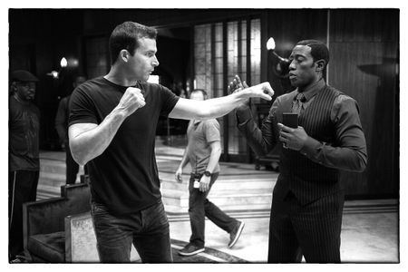 Doubling Philip Winchester, rehearsing the final fight with Wesley Snipes on The Player