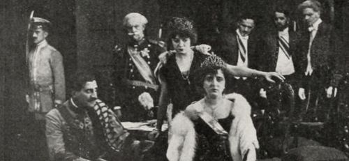 Beverly Bayne, Thomas Commerford, Lester Cuneo, Helen Dunbar, Alan Roscoe, and Bryant Washburn in Graustark (1915)