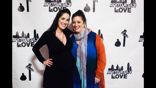 Lauren Patrice Nadler with Natalie Nardone Wallace at the premiere of Brotherly Love