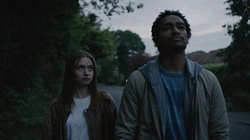 Jessica Barden and Alex Sawyer in The End of the F***ing World (2017)
