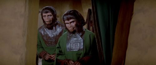 Kim Hunter and David Watson in Beneath the Planet of the Apes (1970)