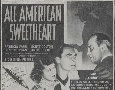 Patricia Farr, Scott Kolk, and Arthur Loft in All American Sweetheart (1937)