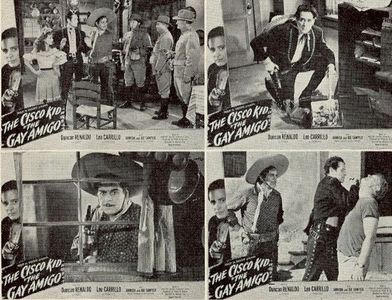 Armida, Leo Carrillo, Duncan Renaldo, and Joe Sawyer in The Gay Amigo (1949)