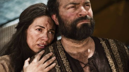 Josephine Butler and Gary Oliver in The Bible (2013)