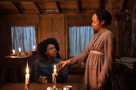 Mallori Johnson and Sheria Irving in Kindred (2022)