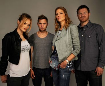 Rachel Blanchard, Tricia Helfer, Brian Geraghty, and Andrew Paquin at an event for Open House (2010)