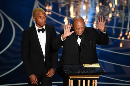 Quincy Jones and Pharrell Williams at an event for The Oscars (2016)