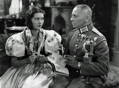 Erich von Stroheim and Wera Engels in Fugitive Road (1934)