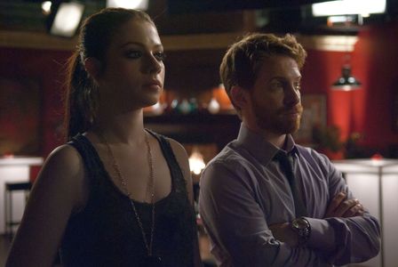 Seth Green and Michelle Trachtenberg in Sexy Evil Genius (2013)