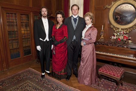 An Ideal Husband press shoot with Charlotte Kate Fox, Jacob Smith and Andrew Ryan Perry.