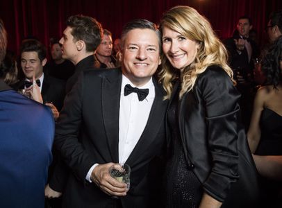 Laura Dern and Ted Sarandos at an event for 75th Golden Globe Awards (2018)
