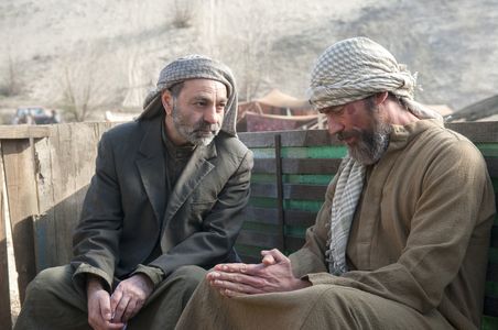 Nasser Memarzia and Adam Rayner in Tyrant (2014)