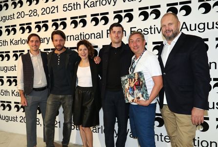 Karel Hermánek Jr., Martha Issová, David Ondricek, James Frecheville, Václav Neuzil, and Robert Miklus at an event for Z