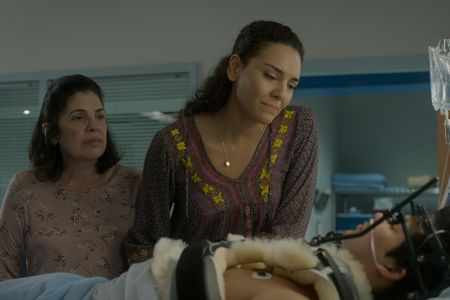 Rose Bianco, Vanessa Rubio, and Xolo Maridueña in Cobra Kai: Aftermath (2021)